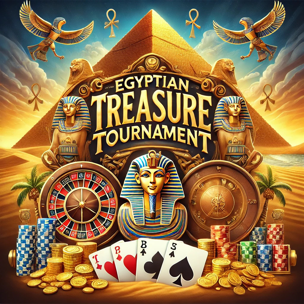DALL·E 2024 06 24 18.44.31 A casino tournament poster with an Egyptian theme