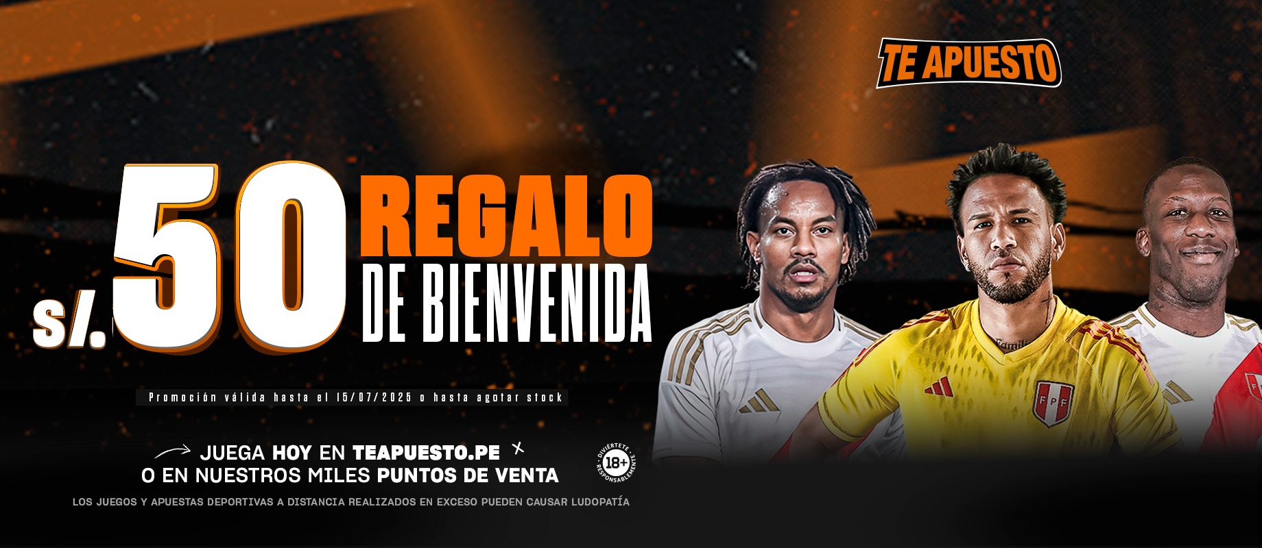 S/50 por tu registro