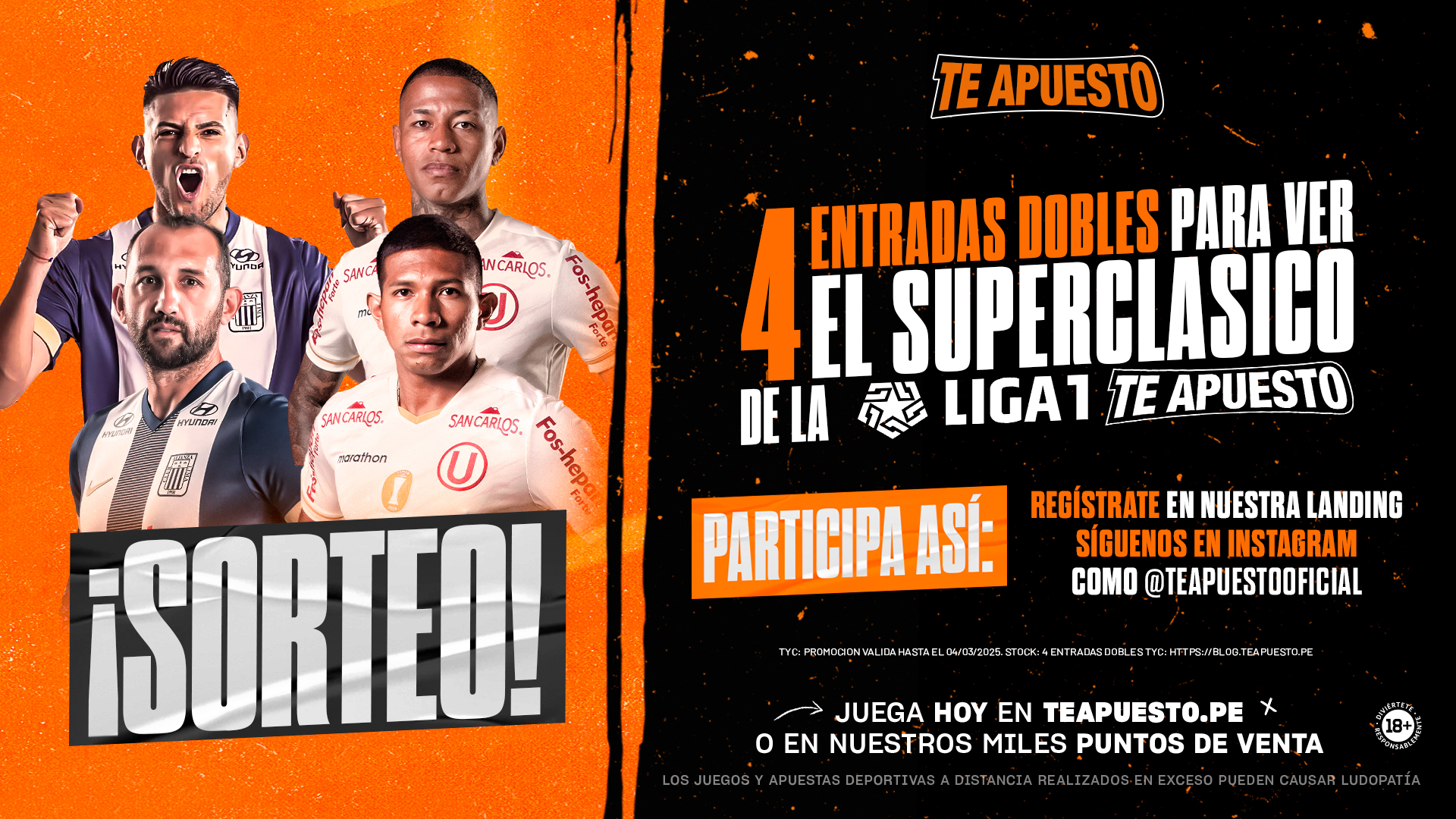 DI 833 KV SORTEO 4 ENTRADAS DOBLES ALIANZA VS UNIVERSITARIO 1920x1080