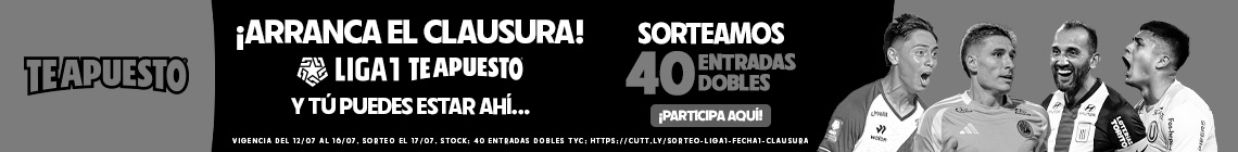Sorteo Fecha 1 (Clausura) Liga 1 Te Apuesto (1140x140) BN