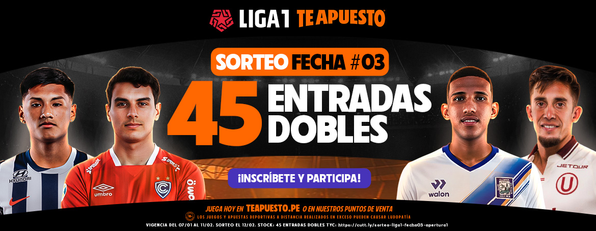 TA SORTEO LIGA 1 FECHA 3 1170X455