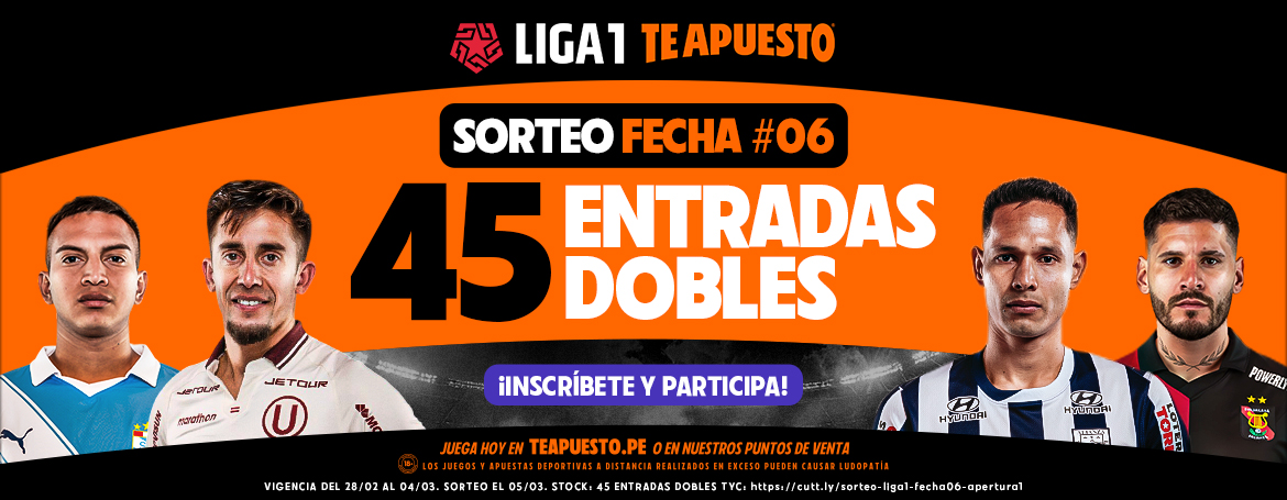 TA SORTEO LIGA 1 FECHA 6 1170X455